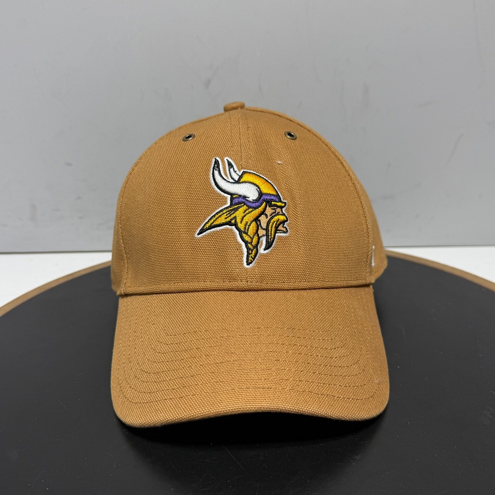 Minnesota Vikings Carhartt x '47 MVP Hat Mens Brown Canvas Adjustable Cap